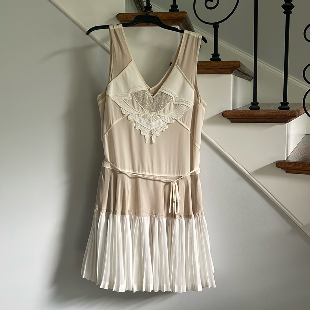 Ivory & Champagne Coach Dress
